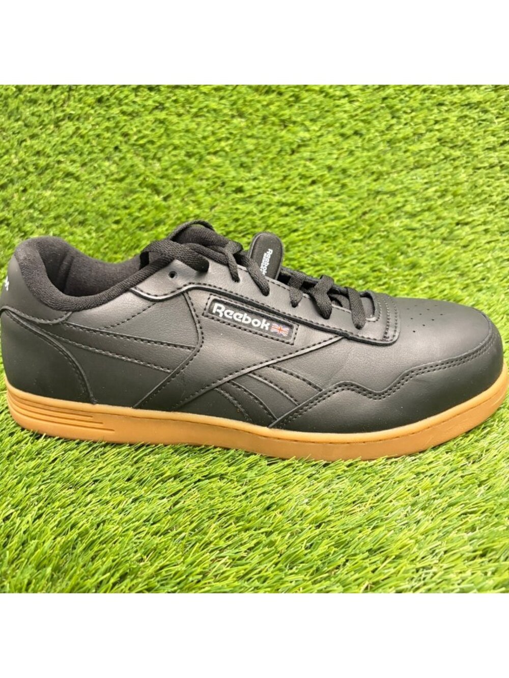 Reebok Club MEMT Mens Size 11E Black Gum Leather Composite Toe Safety Work Shoes